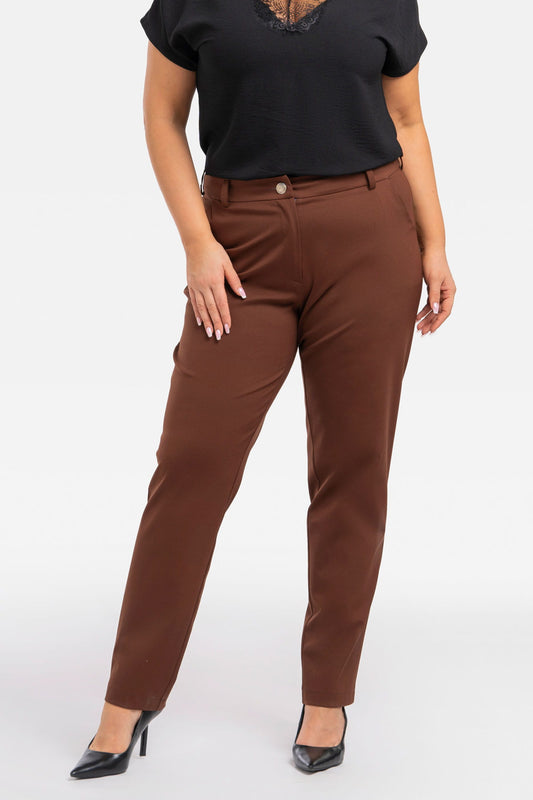 Z888/38-1-JIMMY formal trousers brown-1